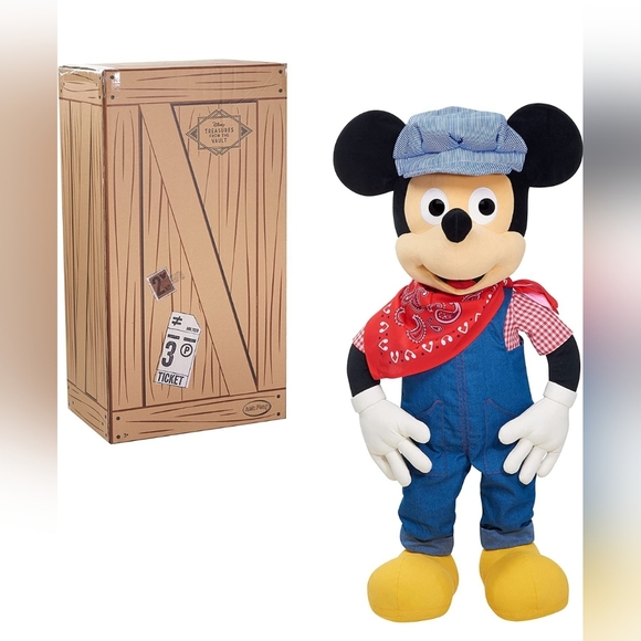 Disney Other - Treasures Of The Disney Vault Engineer Mickey Plush Limited Edition